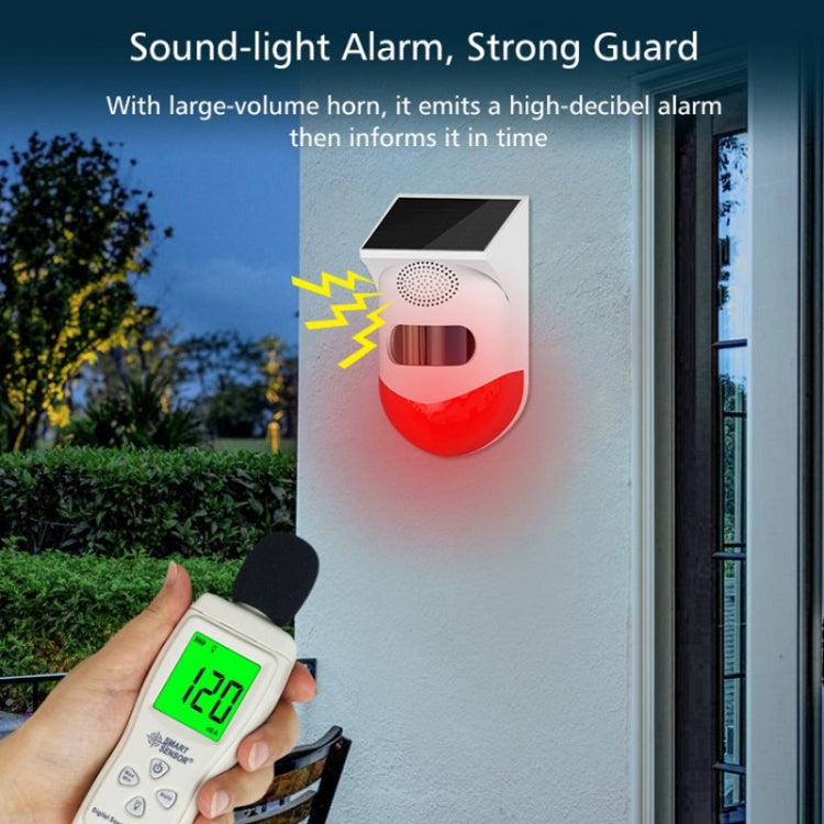 Outdoor Waterproof Solar Infrared Alarm, Spec:, Independent, Remote Control, Wireless, Recording