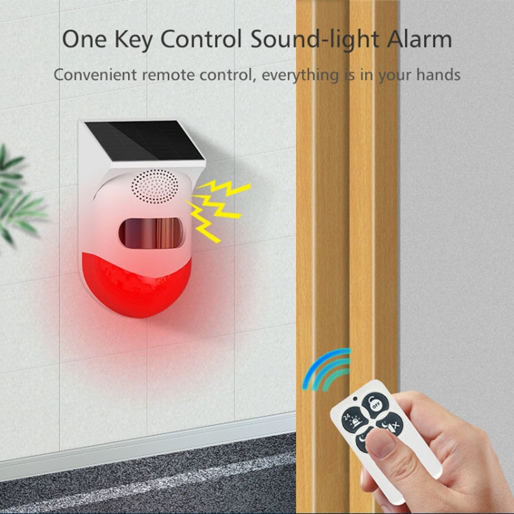 Outdoor Waterproof Solar Infrared Alarm, Spec:, Independent, Remote Control, Wireless, Recording