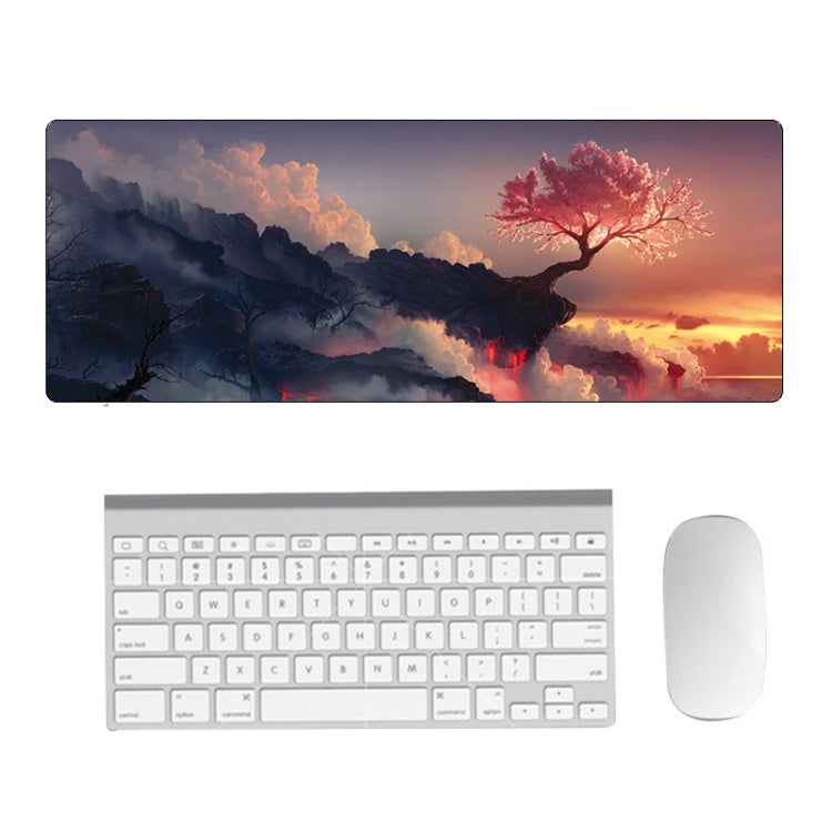 Hand-Painted Fantasy Pattern Mouse Pad, Size:, 300 x 800 x 1.5mm Not Overlocked, 300 x 800 x 2mm Seaming, 300 x 800 x 3mm Seaming, 300 x 800 x 4mm Seaming, 300 x 800 x 5mm Seaming