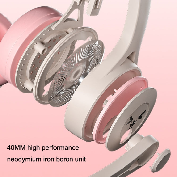 Soyto SY-G30 Online Class Computer Headset, Plug:, 3.5mm (Gray Pink), USB (Gray Pink), 3.5mm (Blue Orange), USB  (Blue Orange), 3.5mm (Blue Green), USB (Blue Green), 3.5mm (Black), USB (Black)