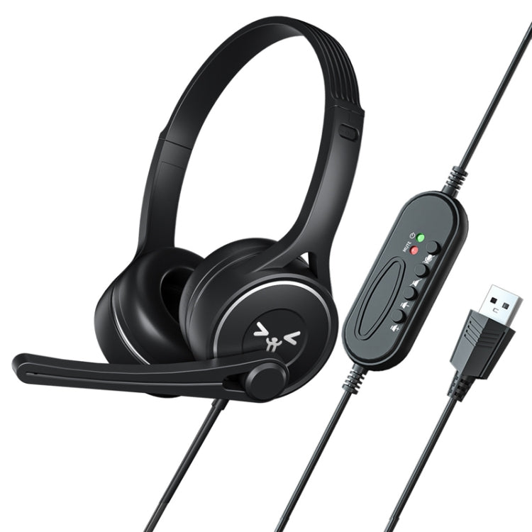 Soyto SY-G30 Online Class Computer Headset, Plug:, 3.5mm (Gray Pink), USB (Gray Pink), 3.5mm (Blue Orange), USB  (Blue Orange), 3.5mm (Blue Green), USB (Blue Green), 3.5mm (Black), USB (Black)