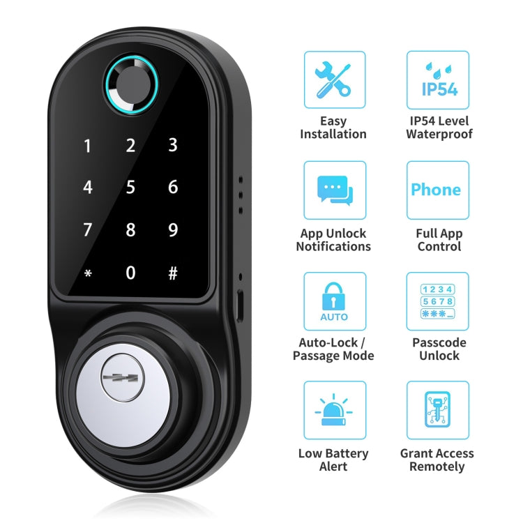 F31 App Graffiti Password Fingerprint Smart Lock