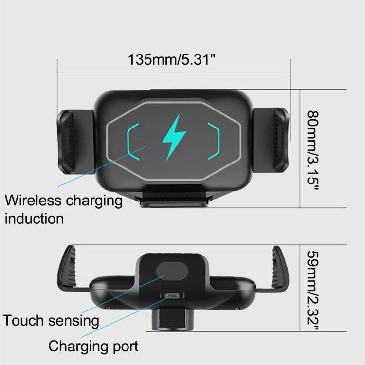 S15 15W QI Magnetic Car Wireless Charging Holder For Folding Screen Phone, S15