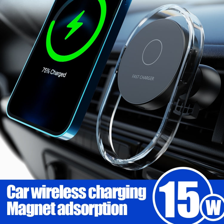 F9199 15W MagSafe Magnetic Car Wireless Charger Phone Bracket, F9199