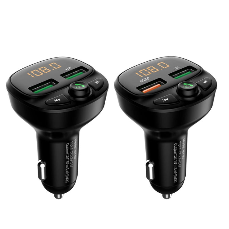 HY-87 Car Bluetooth MP3 Dual USB Car Charger, Style:, Regular Version, Fast Charge Version