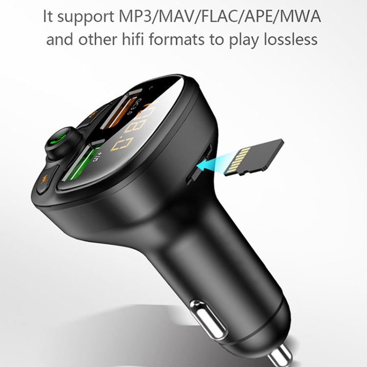 HY-87 Car Bluetooth MP3 Dual USB Car Charger, Style:, Regular Version, Fast Charge Version