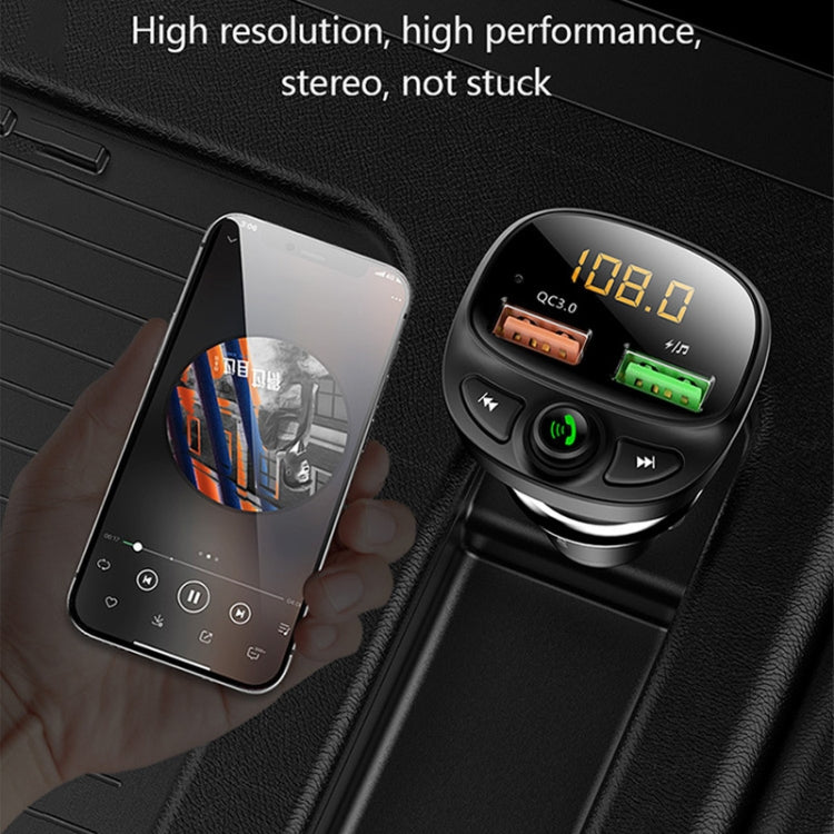 HY-87 Car Bluetooth MP3 Dual USB Car Charger, Style:, Regular Version, Fast Charge Version