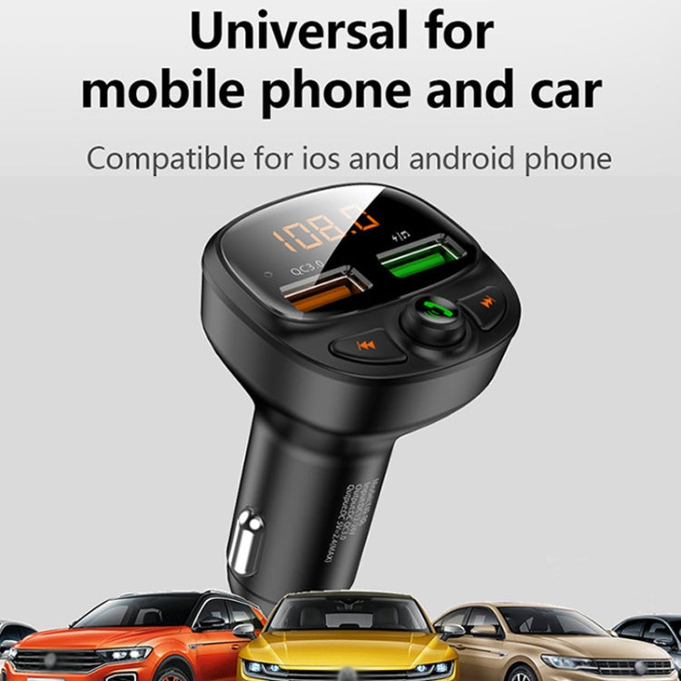 HY-87 Car Bluetooth MP3 Dual USB Car Charger, Style:, Regular Version, Fast Charge Version