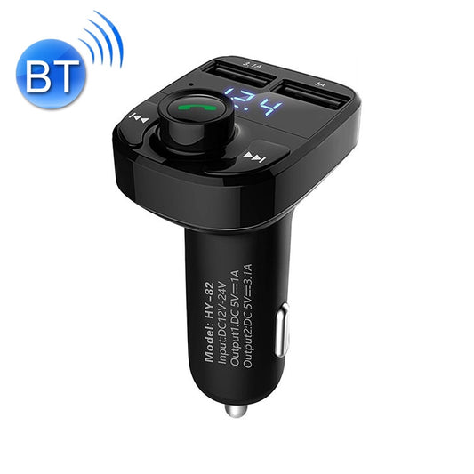 HY82 Car MP3 Bluetooth Receiver Dual USB Car Charger, HY82 Regular Version, HY82 Fast Charge Version