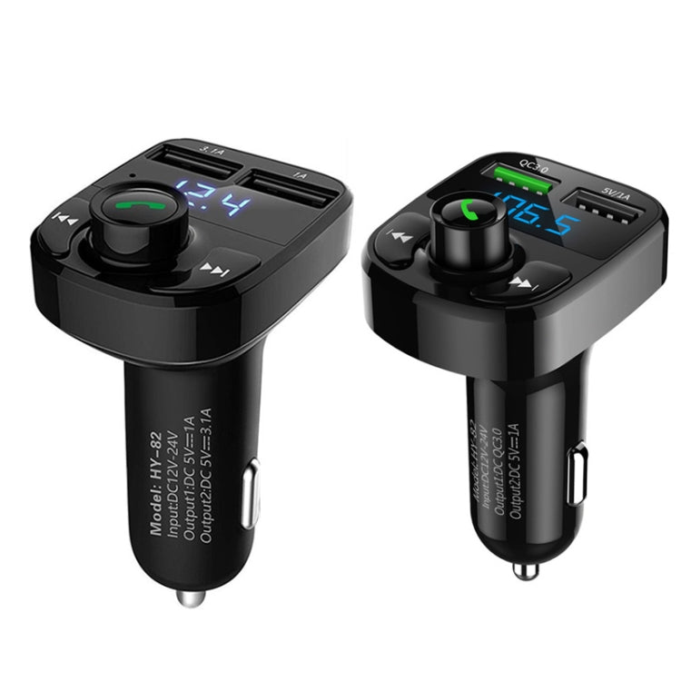 HY82 Car MP3 Bluetooth Receiver Dual USB Car Charger, HY82 Regular Version, HY82 Fast Charge Version