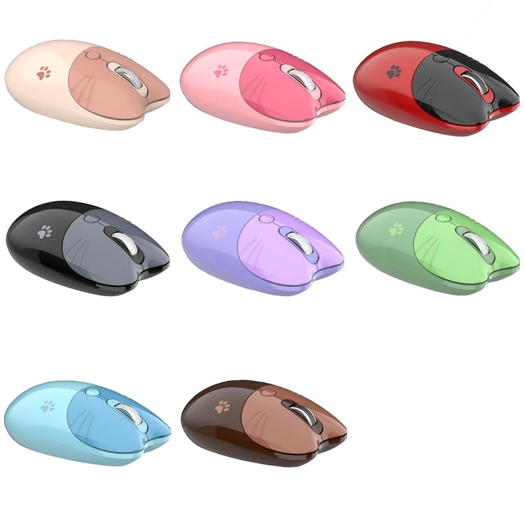 M3 3 Keys Cute Silent Laptop Wireless Mouse, Spec:, Wireless Version (Vitality Pink), Wireless Version (Dream Blue), Wireless Version (Milk Tea), Bluetooth Wireless Version (Milk Tea), Bluetooth Wireless Version (Pink), Bluetooth Wireless Version (Red)