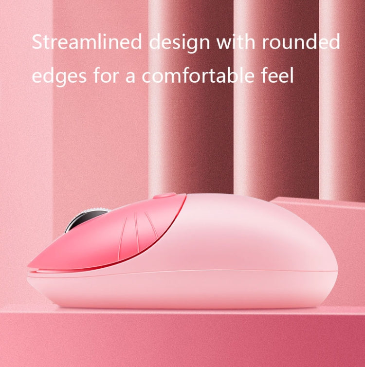 M3 3 Keys Cute Silent Laptop Wireless Mouse, Spec:, Wireless Version (Vitality Pink), Wireless Version (Dream Blue), Wireless Version (Milk Tea), Bluetooth Wireless Version (Milk Tea), Bluetooth Wireless Version (Pink), Bluetooth Wireless Version (Red)