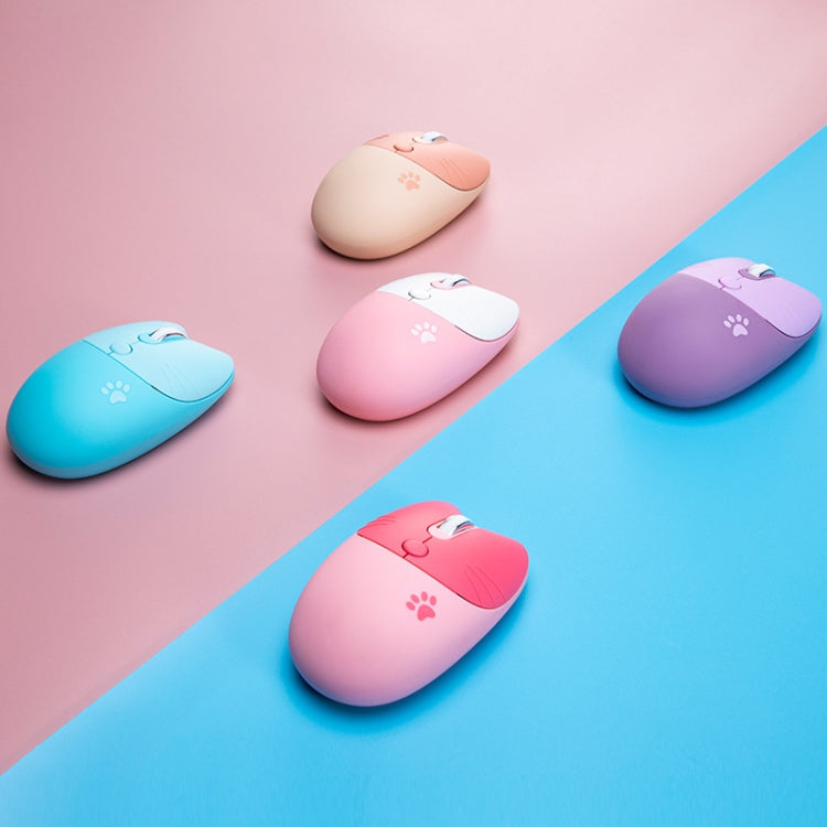 M3 3 Keys Cute Silent Laptop Wireless Mouse, Spec:, Wireless Version (Vitality Pink), Wireless Version (Dream Blue), Wireless Version (Milk Tea), Bluetooth Wireless Version (Milk Tea), Bluetooth Wireless Version (Pink), Bluetooth Wireless Version (Red)