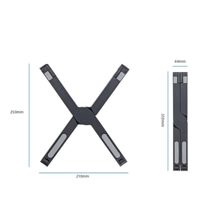 X1 Plastic Silicone Non-Slip Foldable Laptop Stand, X1 (Black), X1 (White)