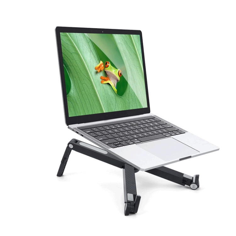 X1 Plastic Silicone Non-Slip Foldable Laptop Stand, X1 (Black), X1 (White)