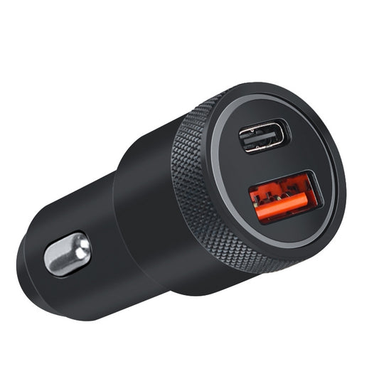 Aluminum Alloy Cigarette Lighter Applicable Car Charger, Black QCPD, Black Double QC, Gray QCPD, Gray Double QC