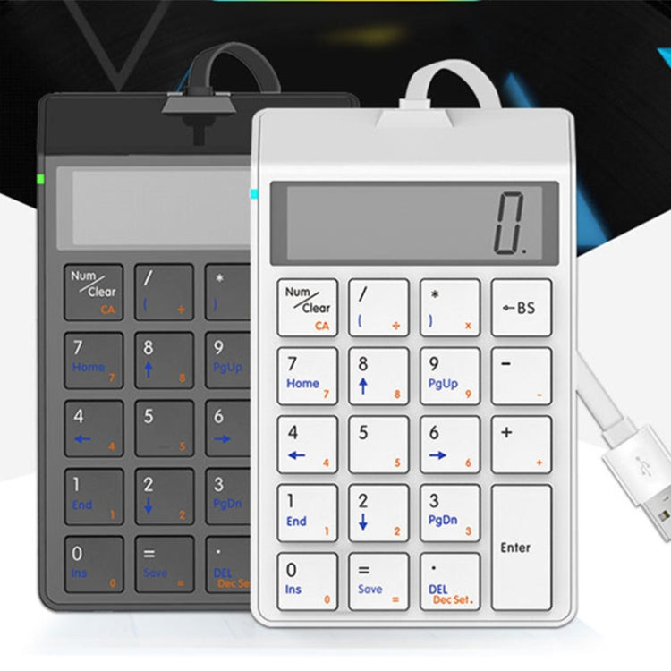 Sunreed SKB886S 19 Keys Wired Keypad With Digital USB Interface, Cable Length: 1.5m, Wired White, Wired Black