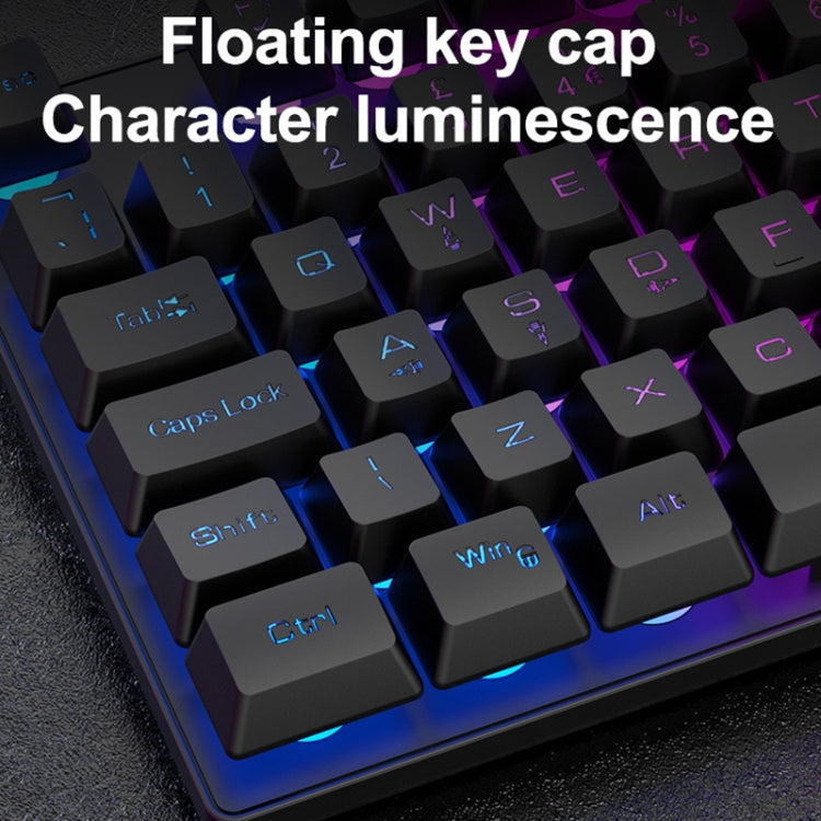 ZIYOU LANG T2 88 Keys Gaming Mechanical Luminous Keyboard and Mouse Set, Cable Length: 1.6m, T2 Black, T2 White, T2 Blue