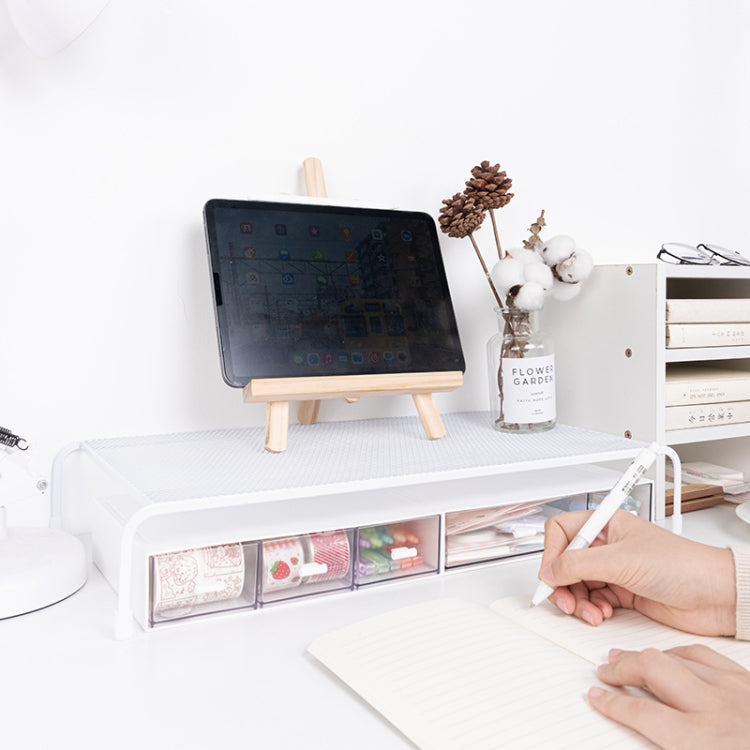Computer Elevated Rack Monitor Bracket Storage Rack,Style:, Lengthen Single Layer