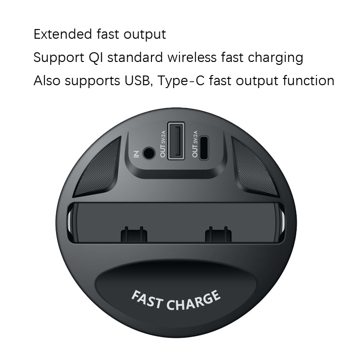 Car Cup 4 In 1 Wireless Charger Support 15W/10W/7.5W/5W Wireless Charging, X13