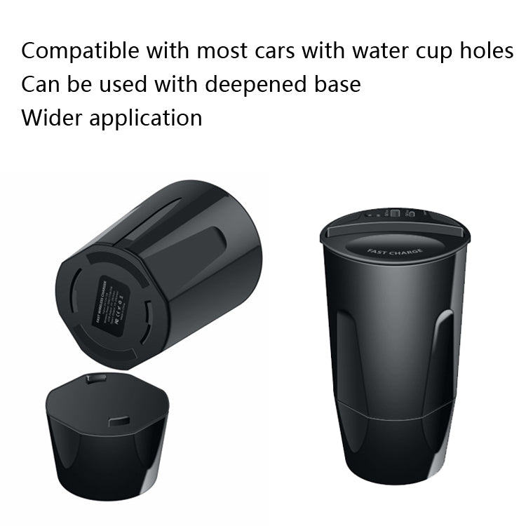 Car Cup 4 In 1 Wireless Charger Support 15W/10W/7.5W/5W Wireless Charging, X13