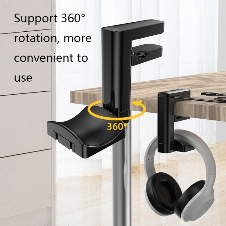 Multifunctional Headphone Clip-type Punch-free Hanger, T9, with HUB, with Type-C