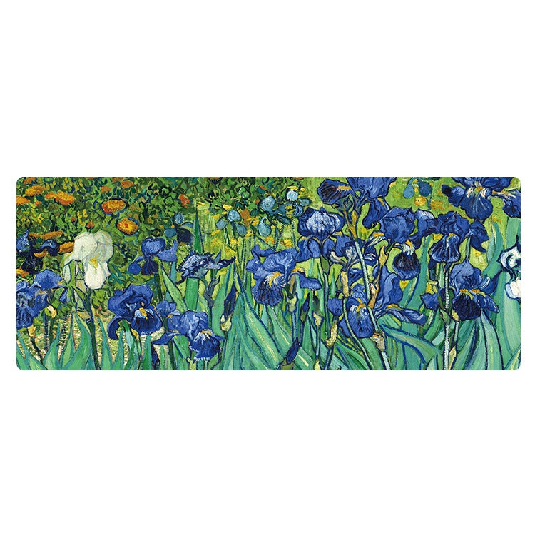 Am002 Large Oil Painting Desk Rubber Mouse Pad, 300x800x1.5mm Unlocked, 300x800x2mm Locked