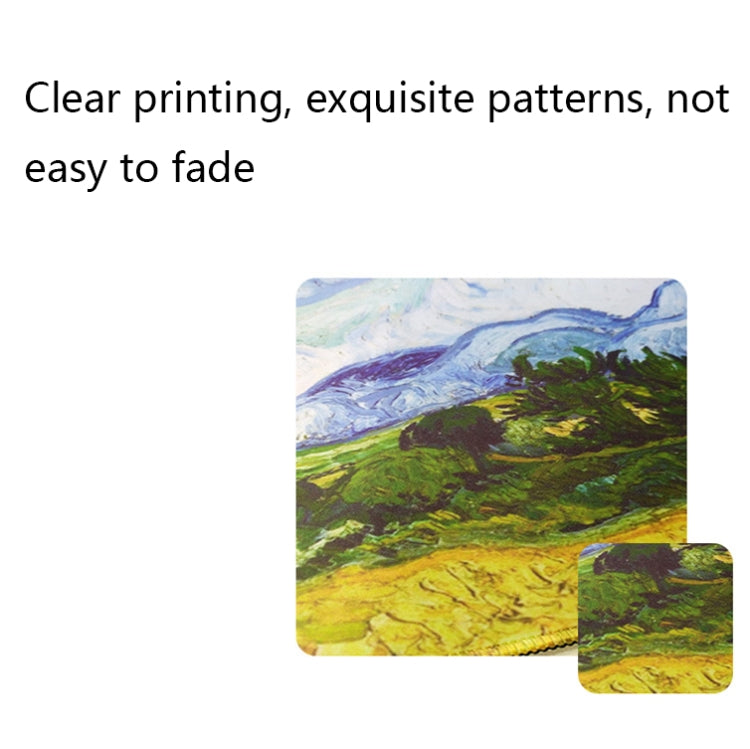 Am002 Large Oil Painting Desk Rubber Mouse Pad, 300x800x1.5mm Unlocked, 300x800x2mm Locked