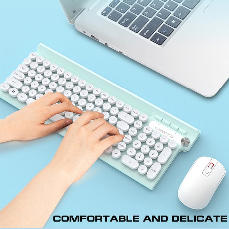 LANGTU L3 102 Keys Anti-Spill Silent Office Wired Mechanical Keyboard, Cable Length: 1.5m, L3 Black, L3 White Green, L3 Pink