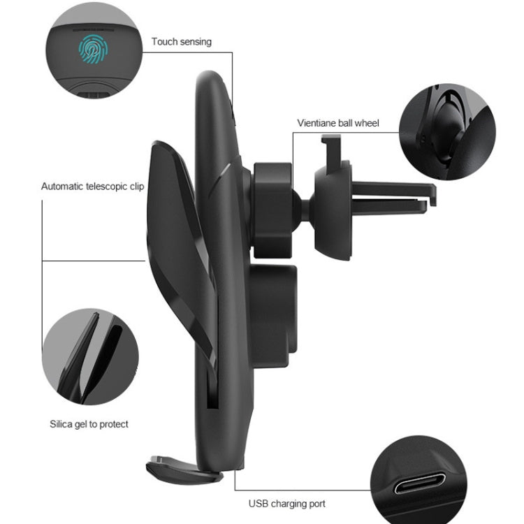 M11 Automatic Electromagnetic 15W Car Wireless Charging Bracket, M11