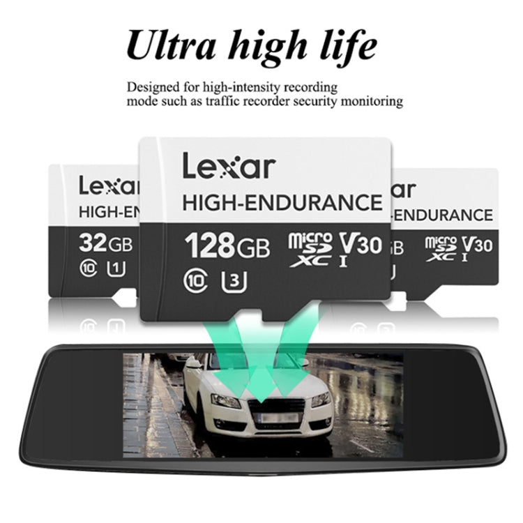 Lexar LSDM10 Security Surveillance Camera Dash Cam Memory Card, 32GB, 64GB, 128GB