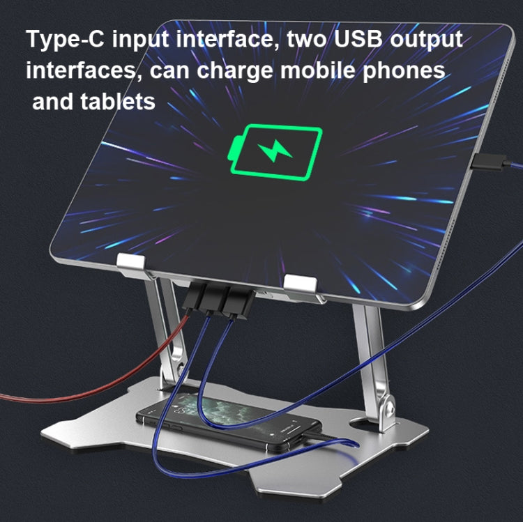 X16 Tablet PC Holder Aluminum Alloy Laptop Radiator with 4 Fans, X16 Tablet