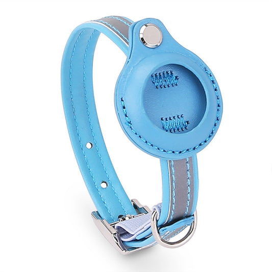 For Airtag Tracker Protective Cover Pet PU Collar, XS, S, M