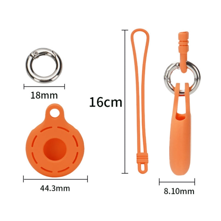 For Airtag Tracking Anti-Lost Locator Silicone Case, Mint Green, Pink, Black, Red, Yellow, Orange, Coffee, Dark Green, Denim Blue, Coral Color, Lime White, Transparent, Noon Blue, Luminous White, Luminous Orange, Luminous Pink, Luminous Yellow���������...
