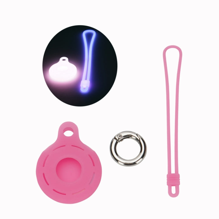 For Airtag Tracking Anti-Lost Locator Silicone Case, Mint Green, Pink, Black, Red, Yellow, Orange, Coffee, Dark Green, Denim Blue, Coral Color, Lime White, Transparent, Noon Blue, Luminous White, Luminous Orange, Luminous Pink, Luminous Yellow���������...