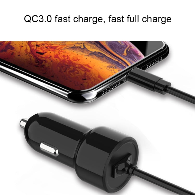 IBD321-Q3 Universal Fireproof Mobile Phone Car Charger, QC3.0 18W, QC3.0+2.4A, 2.4A+12W, 3.1A+15W, 4.8A+24W, PD 20W