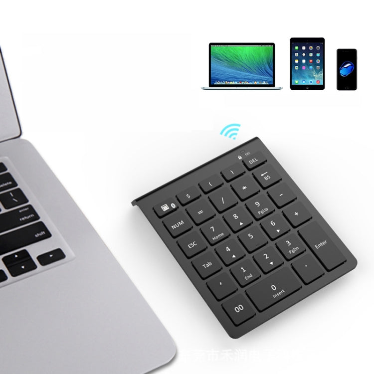 BT302 28 Keys Laptop Mini Wireless Keyboard, Spec:, Bluetooth (Black), Bluetooth (Gray), 2.4G (Black), 2.4G (Gray)