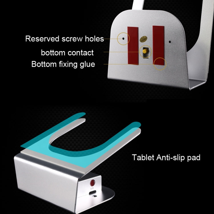 Tablet PC Anti-theft Display Stand with Charging and Alarm Funtion, Micro, 8pin, Type-C