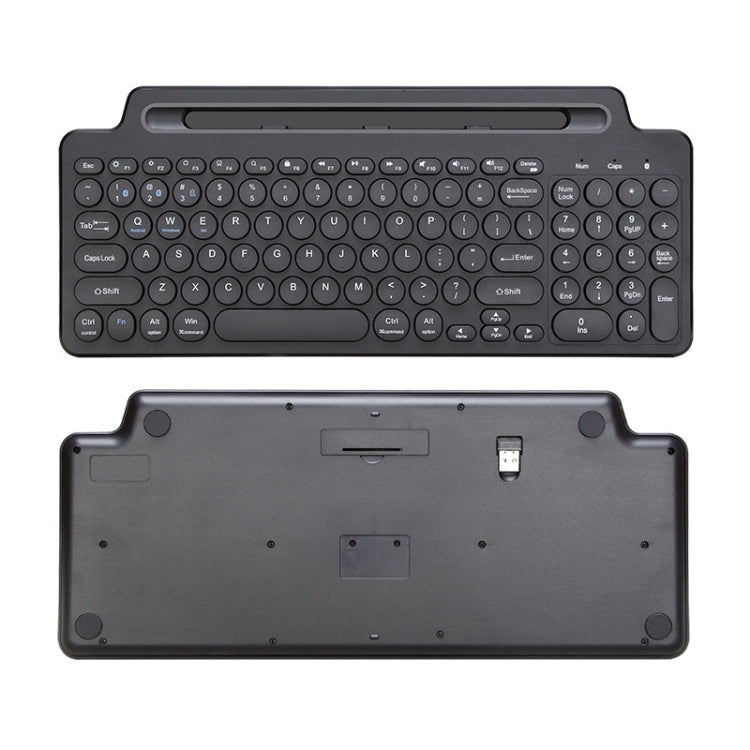 2.4G Bluetooth Wireless Keyboard With Card Slot Bracket, With Touchpad, No Touchpad