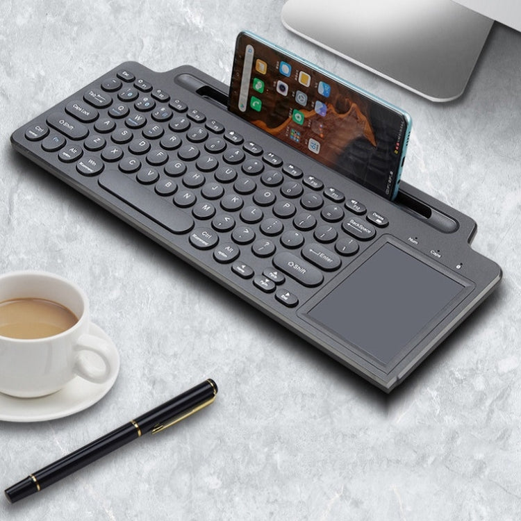 2.4G Bluetooth Wireless Keyboard With Card Slot Bracket, With Touchpad, No Touchpad