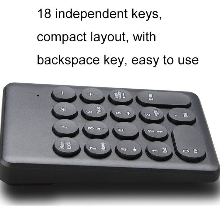 269 ??18 Keys Wireless Mini Numeric Keypad Accounting Bank Engineering Keypad, Wireless (White), Wireless (Black)