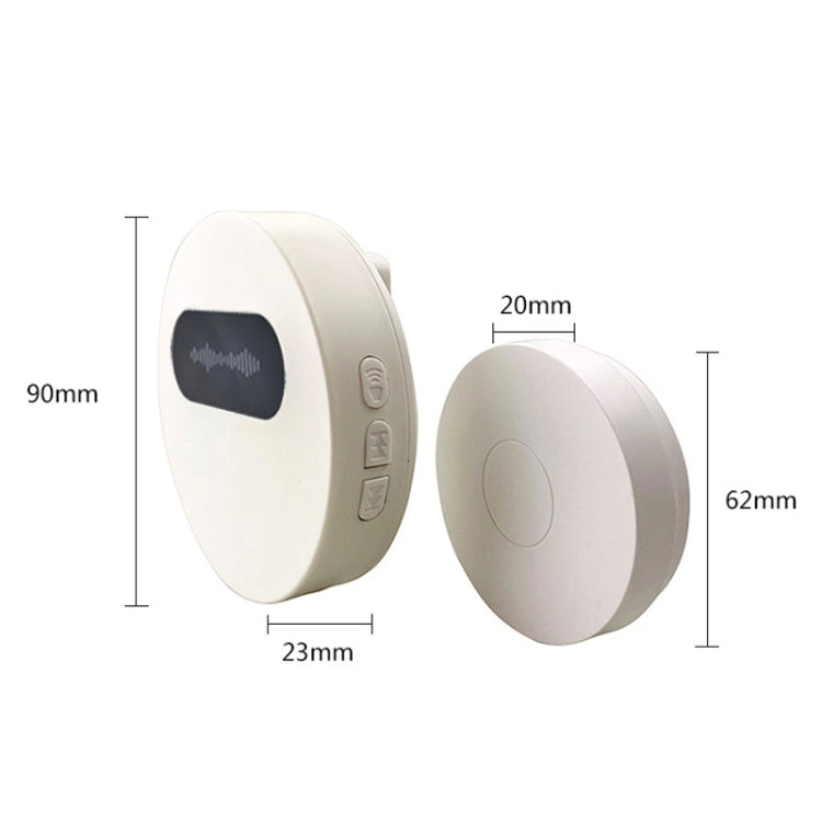 T10-1 1 For 1 Lighting Self-Power Generation Wireless Intelligent Anti -Rainwater Doorbell, T10-1 EU Plug White, T10-1 EU Plug Black, T10-1 US Plug White, T10-1 US Plug Black, T10-1 UK Plug White, T10-1 UK Plug Black