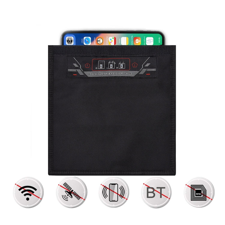 Rolled Edge Cell Phone Tablet RFID Privacy Protection Bag Car Key Signal Shielding Bag, 1, 2, Rolled Edge  9.5 x 9.75 inch