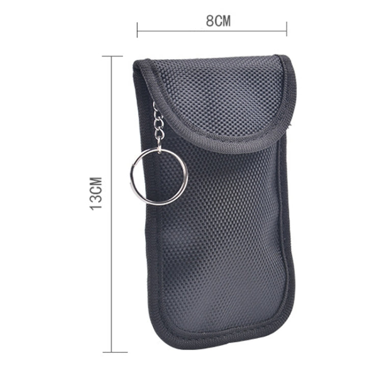 Double Buckle Car Key Signal Shielding Bag Anti-Magnetic RFID Card Case, Double Buckle