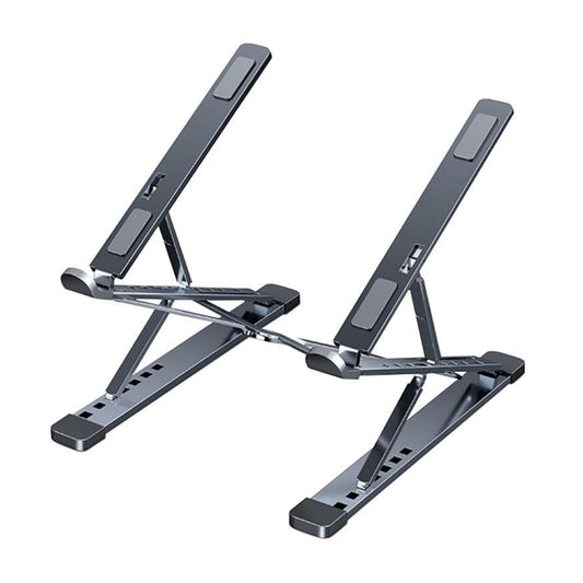 N8 Double-layer Foldable Lifting Aluminum Alloy Laptop Heat Dissipation Stand, N8 (Gray), N8 (Oxidized Silver), N8 (Silver)