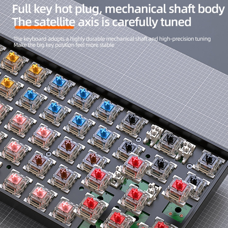 ZIYOU LANG K68 68 Keys Bluetooth Wireless Dual Model Mechanical Keyboard, Style: