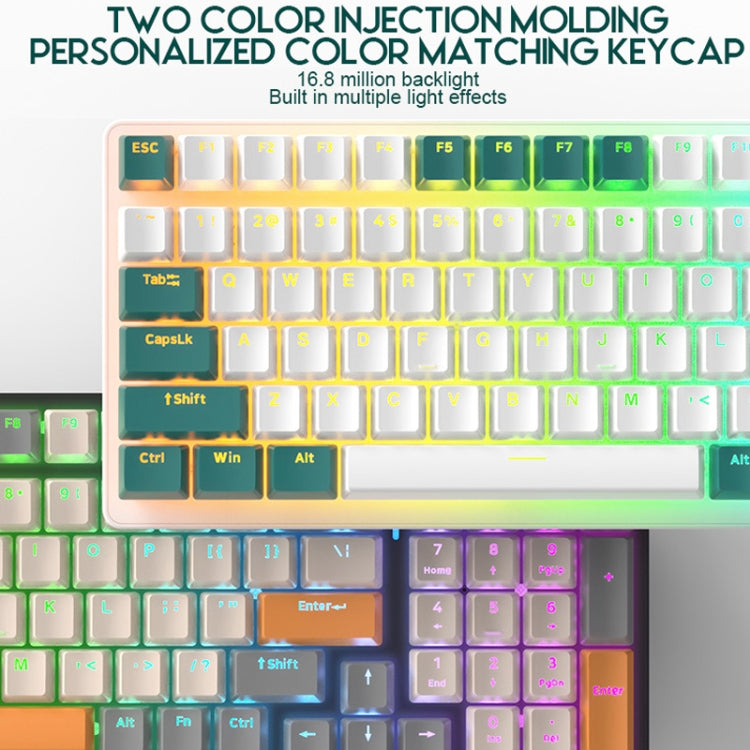 ZIYOU LANG  K3 100 Keys Game Glowing Wired Mechanical Keyboard, Cable Length: 1.5m, Style:, K3 Water Green Version Green Axis, K3  Water Green Version Red Axis, K3 Bee Version Red Axis, K3 Micro Light Hot Plug Version Red Axis