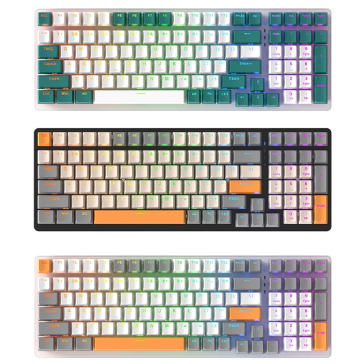 ZIYOU LANG  K3 100 Keys Game Glowing Wired Mechanical Keyboard, Cable Length: 1.5m, Style:, K3 Water Green Hot Plug Version Green Axis, K3 Micro Light Version Green Axis, K3 Micro Light Version Red Axis, K3 Water Green Version Green Axis���������������...