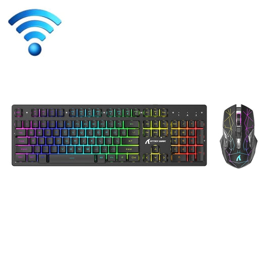 Attack Shark T3RGB RGB Luminous Wireless Keyboard And Mouse Set, Attack Shark T3 Black, Attack Shark T3 White