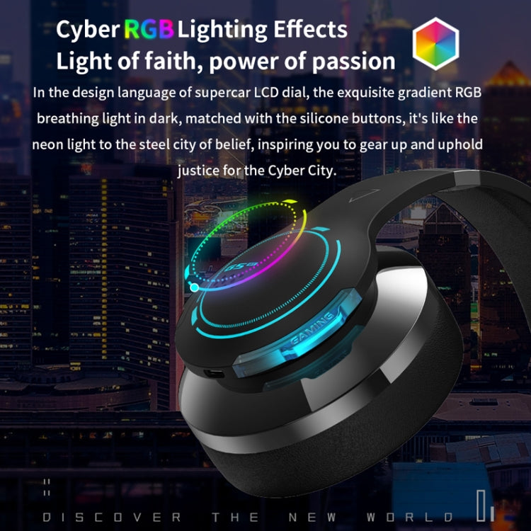 Edifier G5BT Wireless Bluetooth Esports Game RGB Lighting Effect Headset, G5BT Black, G5BT Gray